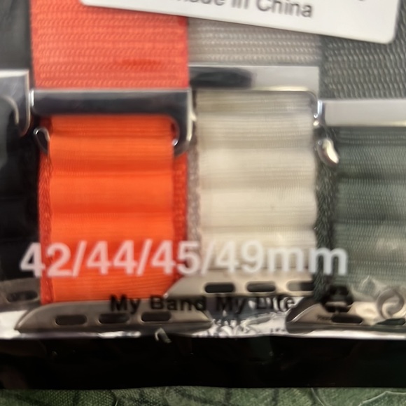 NWT 4 Pack Smart Watch Bands Fits 42 mm 44mm 45mm 49mm adjustable 4 colors nylon - Picture 3 of 4
